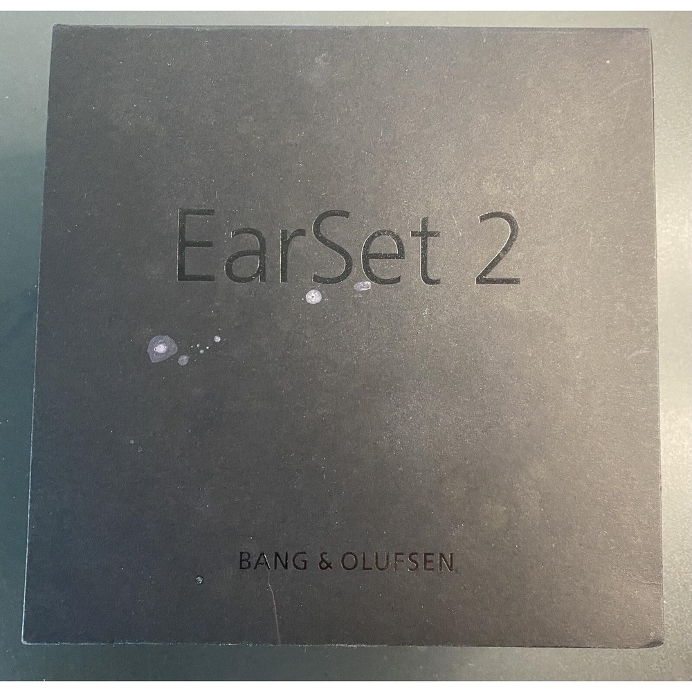 Earset 2 Bang & Olufsen **BOX ONLY NO EARSET** w/ Warranty Book